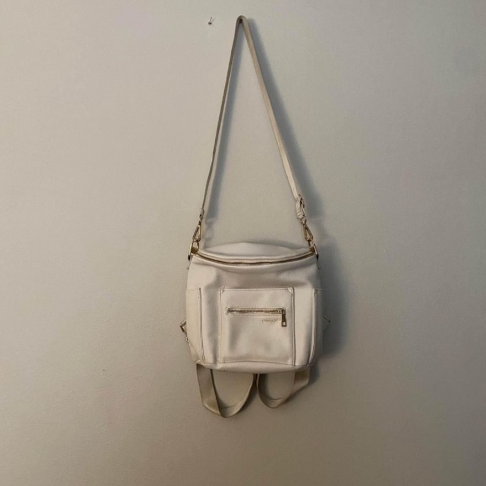 Fawn Design mini oatmeal diaper backpack